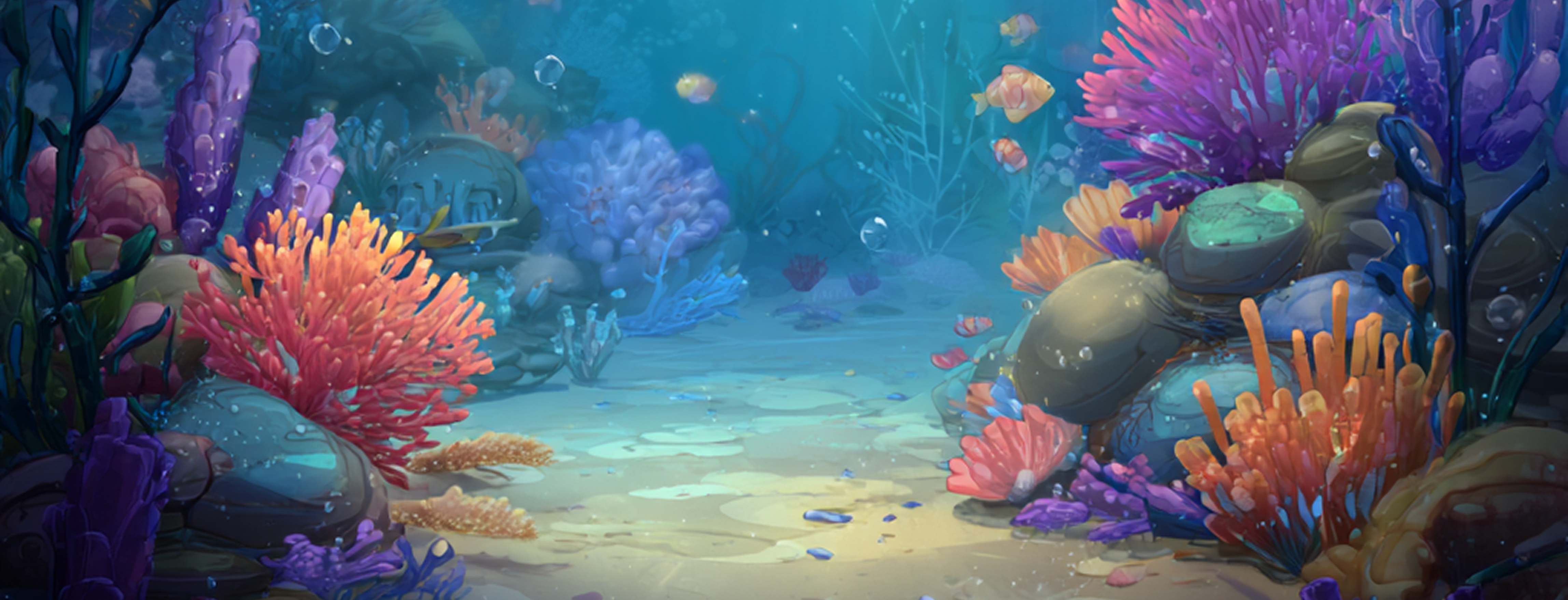 Underwater coral reef